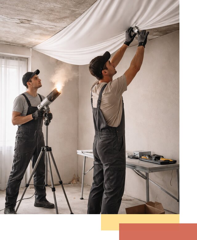 Установка натяжного потолка под ключ в Стрежевом