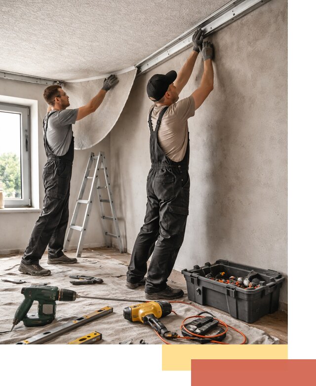 Монтаж фактурного натяжного потолка в Стрежевом качественно и быстро