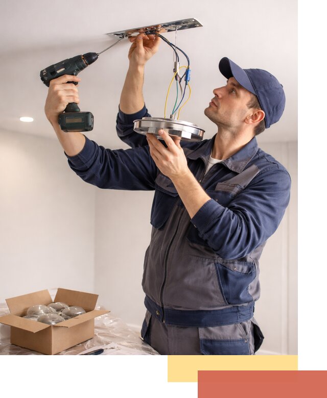 Установка люстры в натяжной потолок в Стрежевом