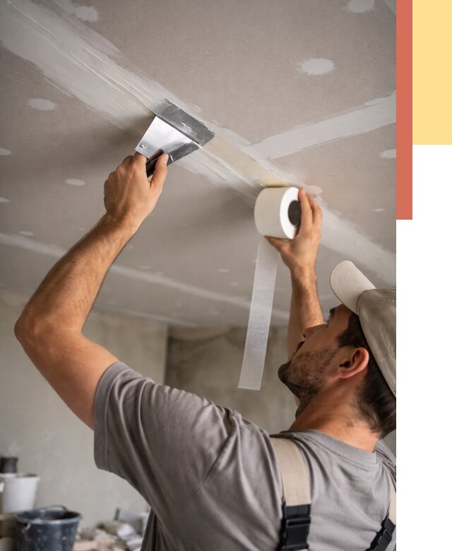 Обработка швов потолка ГКЛ в Стрежевом от 7646 руб. под ключ | ОТДЕЛОЧНИК-Стж