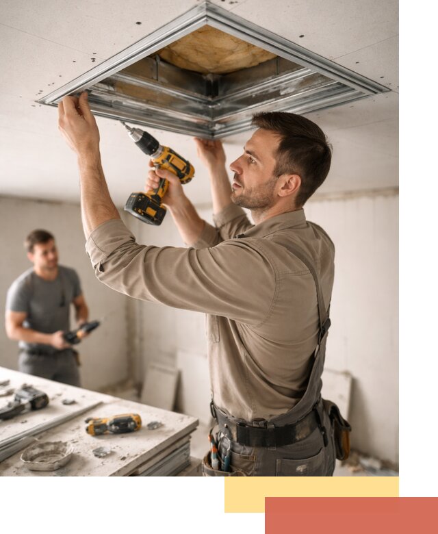 Монтаж люка в потолок из ГКЛ в Стрежевом