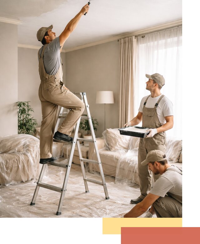 Покраска потолков акриловой краской в Стрежевом качественно и быстро