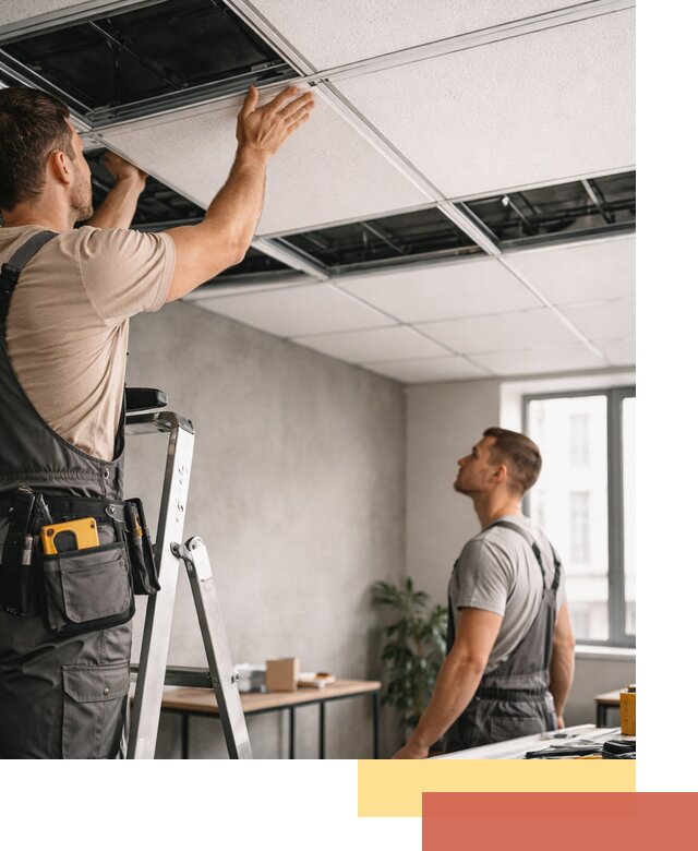 Монтаж потолочной плитки в Стрежевом качественно и в срок