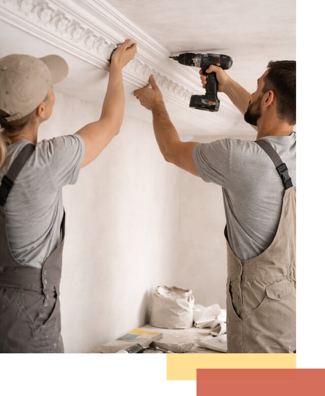 Профессиональный монтаж лепнины на потолок в Стрежевом