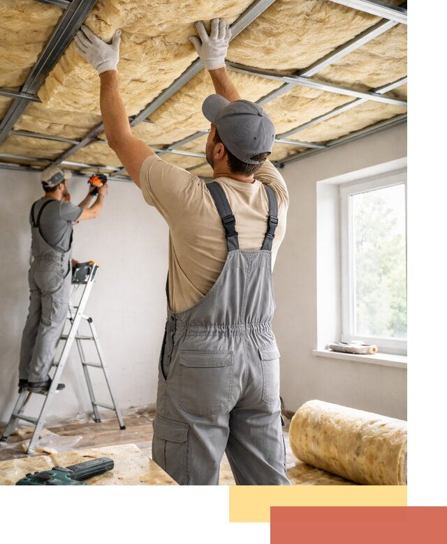 Утепление потолка под ключ в Стрежевом качественно и быстро