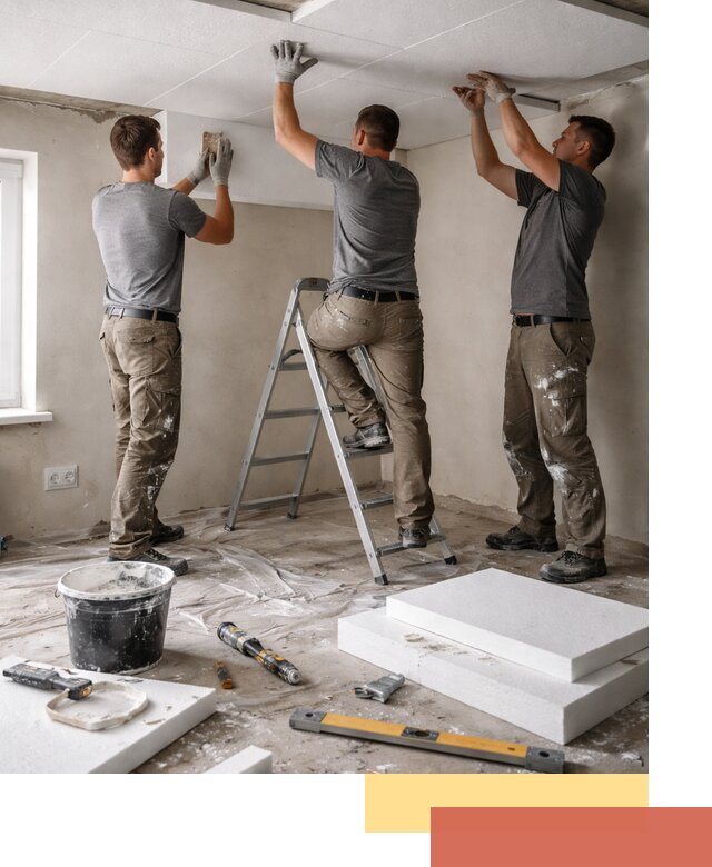 Утепление потолка пенопластом в Стрежевом быстро и качественно