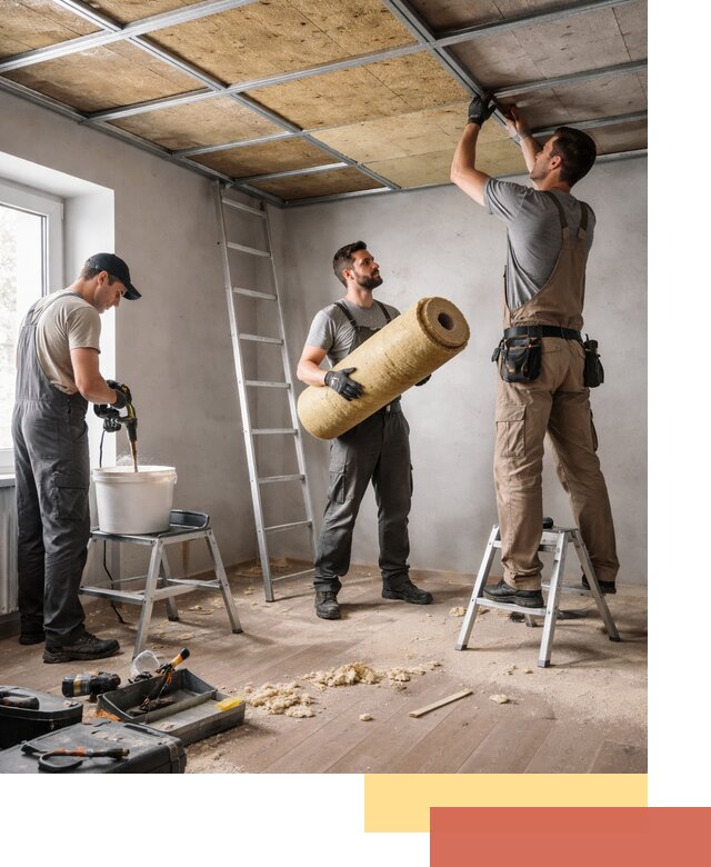 Шумоизоляция потолка в Стрежевом: профессиональный монтаж и отделка